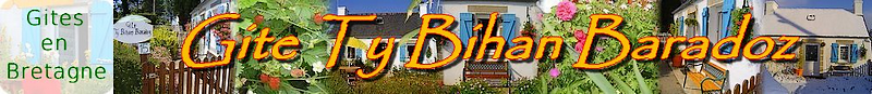 Description du gite en Bretagne Ty Bihan Baradoz ouvert en p�riode estivale et en hors saison, une location de vacances en bretagne