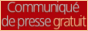 Communique de presse